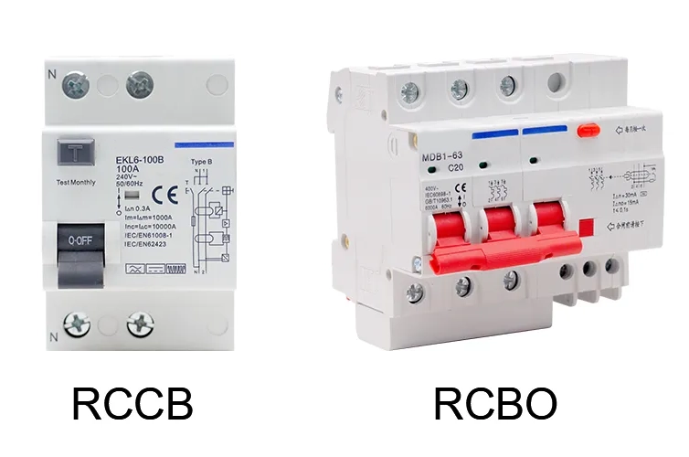تفاوت بین RCCB و RCBO در تابلو برق